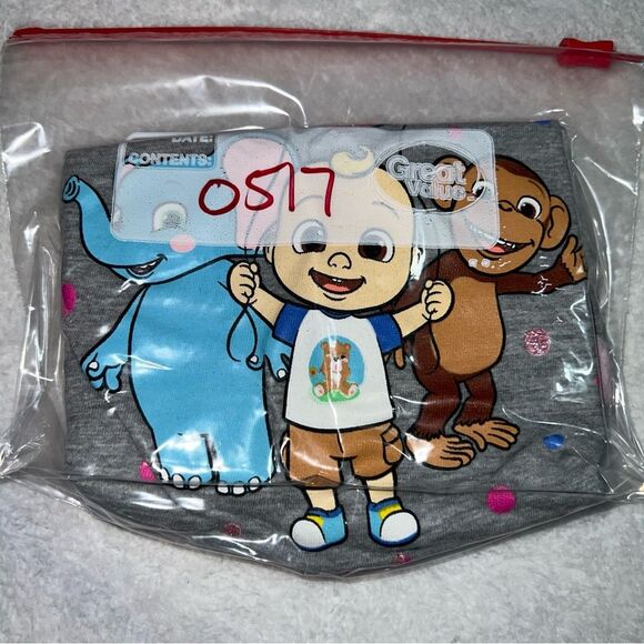 Girls Jumping Beans Cocomelon Pink/Gray T-Shirt 0517K - Picture 5 of 5